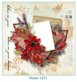 цветочная фоторамка 1671