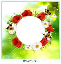 цветочная фоторамка 1390