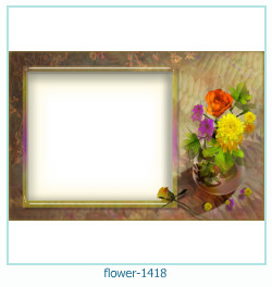 цветочная фоторамка 1418