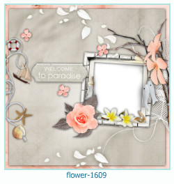 цветочная фоторамка 1609